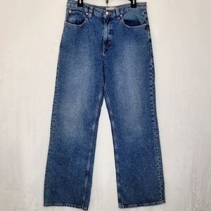Free People We The Free Tinsley Baggy Mid Rise Straight Leg Jeans Size 30